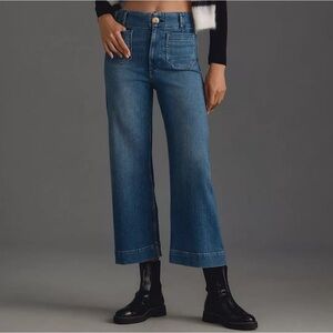 Anthropology Pilcro The Skipper Cropped Wide Leg Jeans. Size 29
